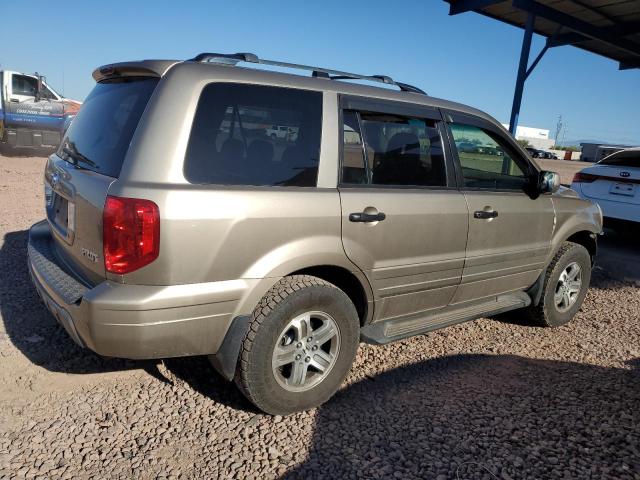HONDA PILOT EXL 2005 tan  gas 5FNYF18525B064752 photo #4