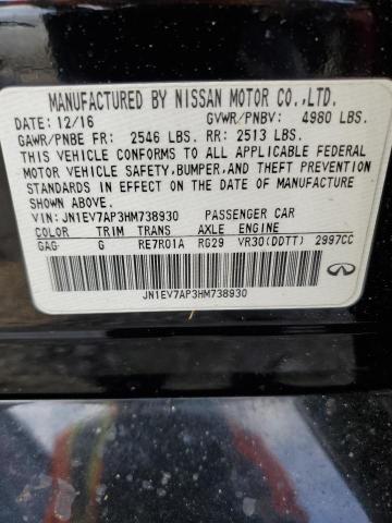 2017 INFINITI Q50 PREMIU - JN1EV7AP3HM738930