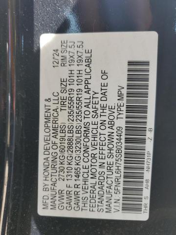 2025 HONDA ODYSSEY SP 5FNRL6H75SB034409