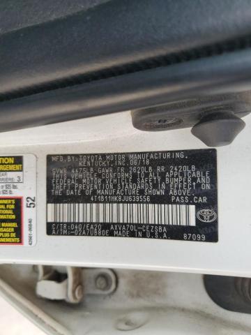2018 TOYOTA CAMRY L - 4T1B11HK8JU639556