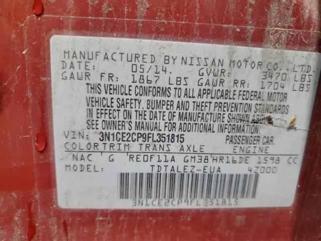 2015 NISSAN VERSA NOTE - 3N1CE2CP9FL351815