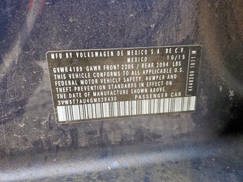 2016 VOLKSWAGEN GTI S/SE 3VW5T7AU4GM028430
