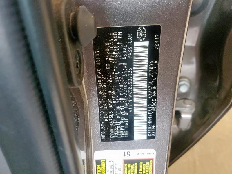 2024 TOYOTA CAMRY LE - 4T1C11AK5RU902225