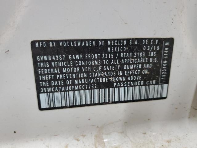 2015 VOLKSWAGEN GOLF SPORT - 3VWCA7AU0FM507732