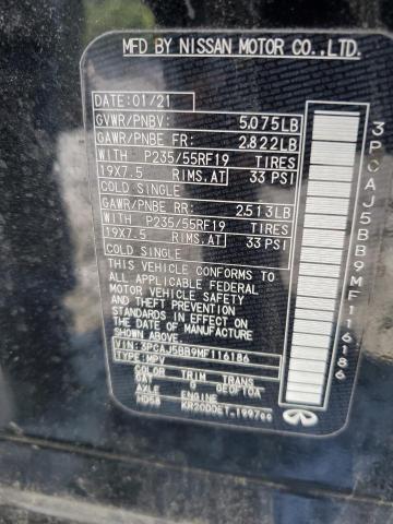 2021 INFINITI QX50 LUXE 3PCAJ5BB9MF116186