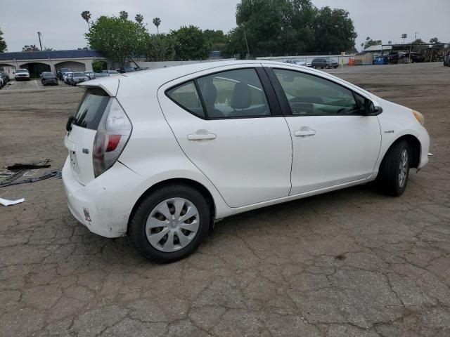 TOYOTA PRIUS C 2012 white  hybrid engine JTDKDTB34C1025133 photo #4