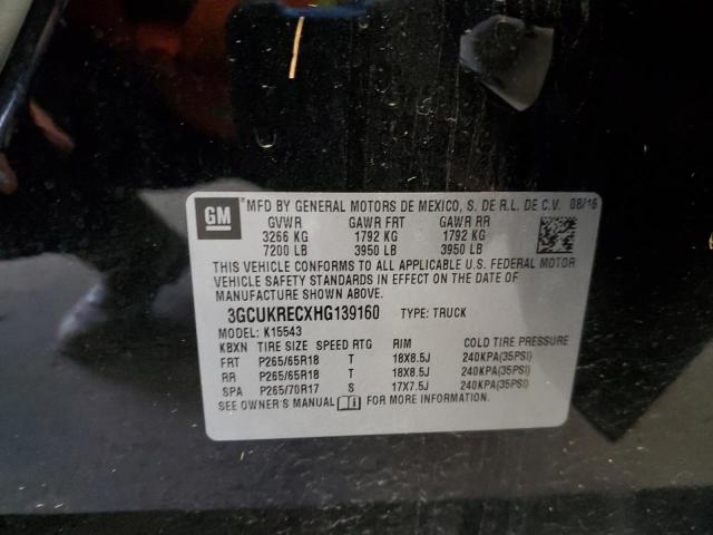 2017 CHEVROLET SILVERADO - 3GCUKRECXHG139160