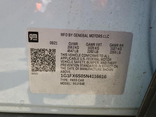 2022 CHEVROLET BOLT EV 2L - 1G1FX6S05N4116616