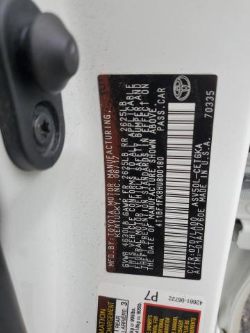 2017 TOYOTA CAMRY LE - 4T1BF1FK8HU800180