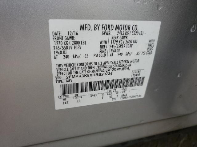 2017 FORD EDGE TITAN 2FMPK3K9XHBB20724