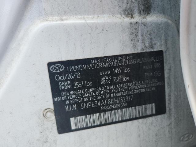 2019 HYUNDAI SONATA LIM 5NPE34AF8KH752977