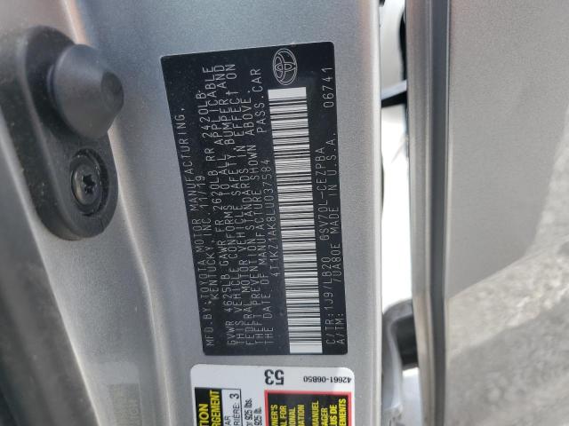 2020 TOYOTA CAMRY TRD 4T1KZ1AK8LU037584