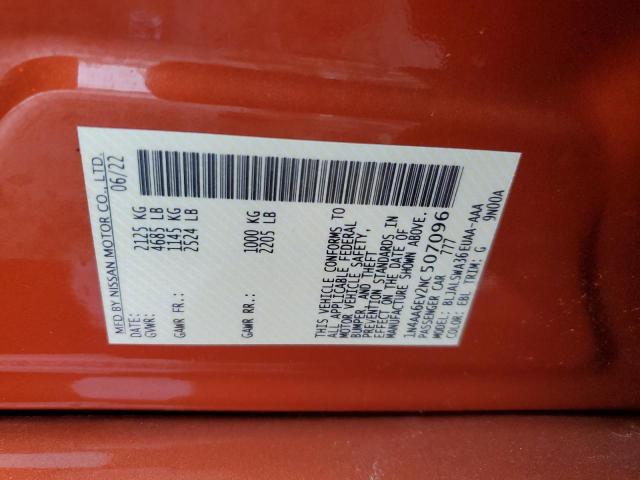 2022 NISSAN MAXIMA SR 1N4AA6EV2NC507096