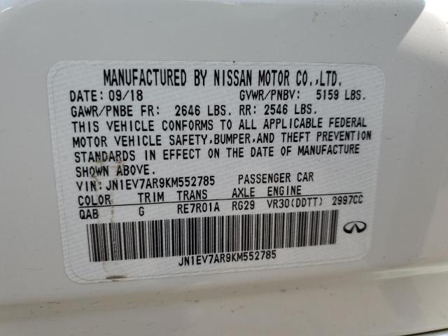 2019 INFINITI Q50 LUXE JN1EV7AR9KM552785