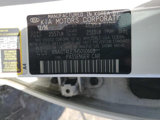 2017 KIA OPTIMA HYB - KNAGT4LE7H5010668