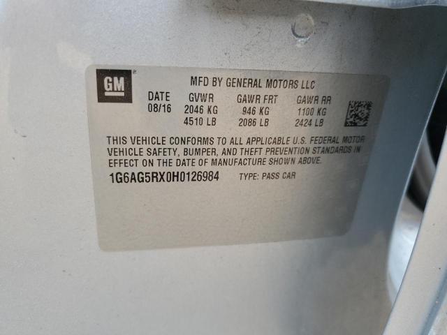 2017 CADILLAC ATS - 1G6AG5RX0H0126984