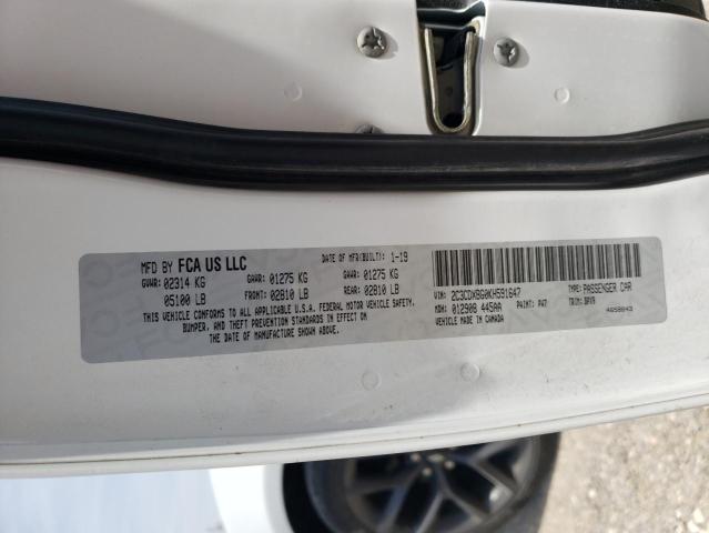 2019 DODGE CHARGER SX - 2C3CDXBG0KH591647