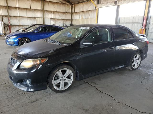 TOYOTA COROLLA XR 2009 black  gas 1NXBE40E49Z020752 photo #1