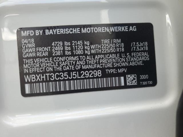 2018 BMW X1 XDRIVE2 WBXHT3C35J5L29298