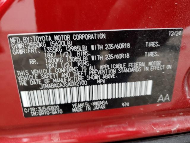 2025 TOYOTA BZ4X XLE JTMABACA3SA092100
