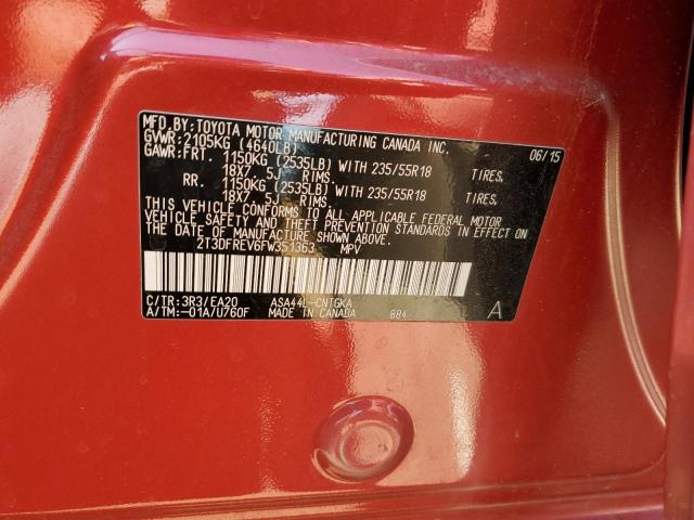 2015 TOYOTA RAV4 LIMIT - 2T3DFREV6FW351363