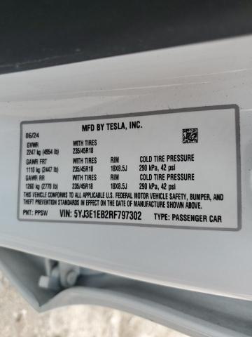 2024 TESLA MODEL 3 - 5YJ3E1EB2RF797302