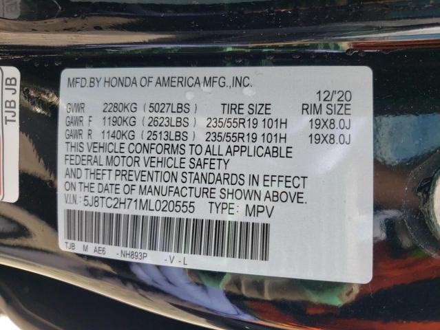 2021 ACURA RDX ADVANC 5J8TC2H71ML020555