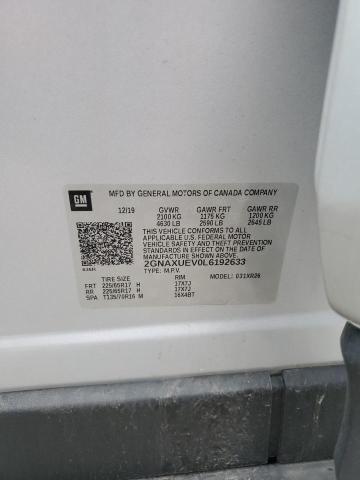 2020 CHEVROLET EQUINOX LT - 2GNAXUEV0L6192633