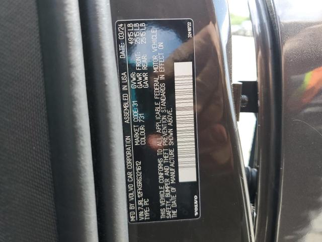 2024 VOLVO S60 CORE 7JRL12FK6RG321612