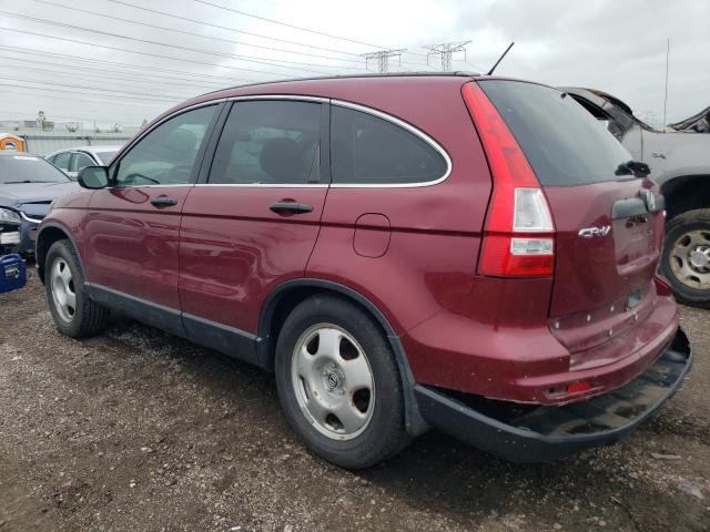 HONDA CR-V LX 2011 burgundy  gas 5J6RE4H38BL068332 photo #3
