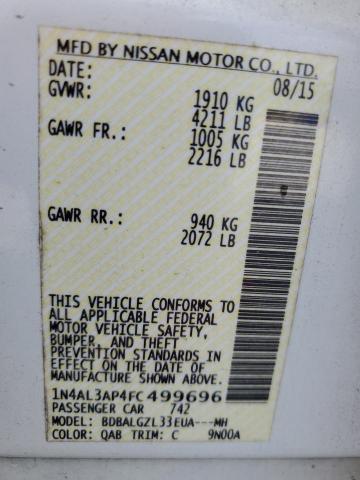 2015 NISSAN ALTIMA 2.5 - 1N4AL3AP4FC499696