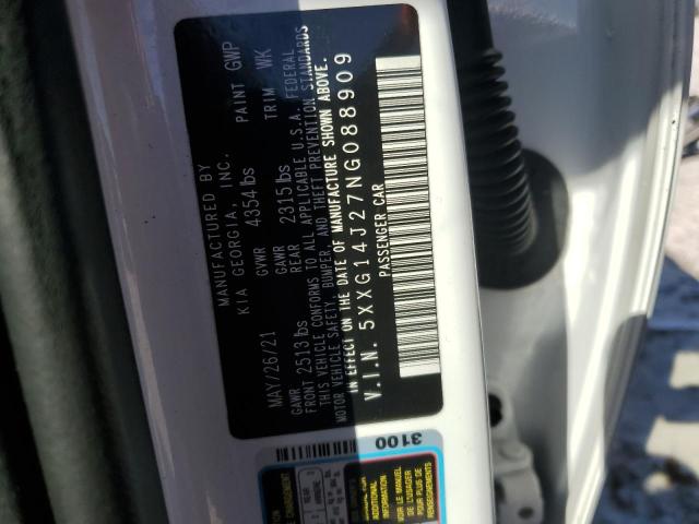 2022 KIA K5 LXS - 5XXG14J27NG088909