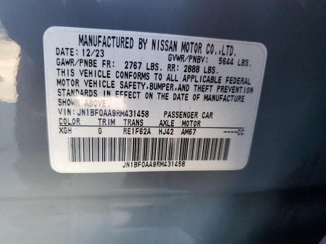 2024 NISSAN ARIYA VENT JN1BF0AA9RM431458