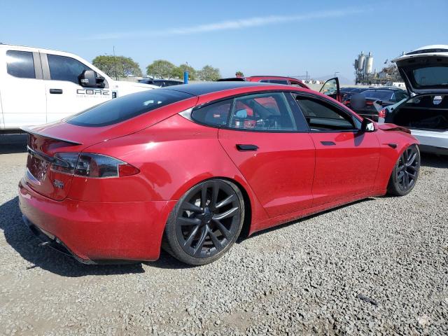 TESLA MODEL S 2021 red  electric 5YJSA1E67MF436781 photo #4
