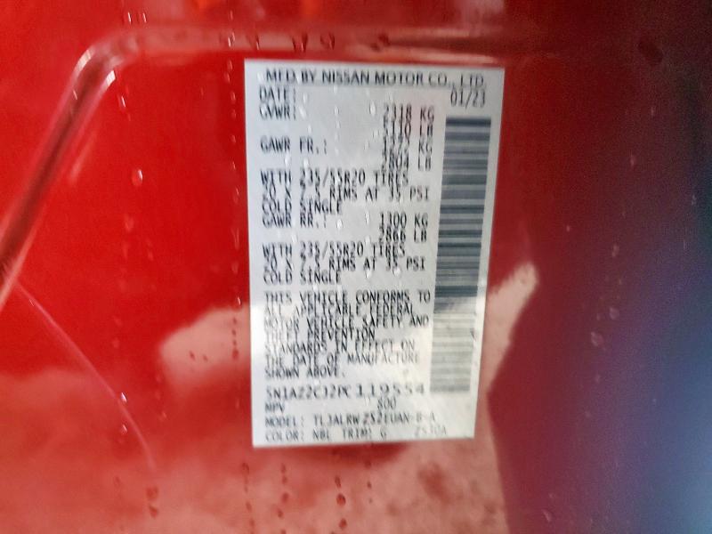 2023 NISSAN MURANO SL 5N1AZ2CJ2PC119554