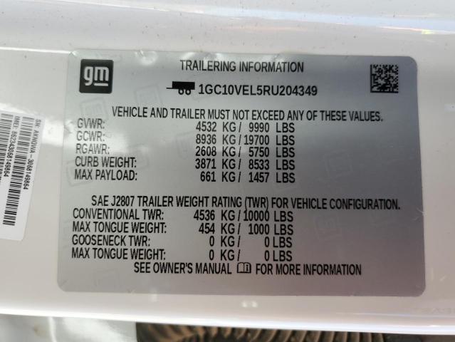 2024 CHEVROLET SILVERADO - 1GC10VEL5RU204349