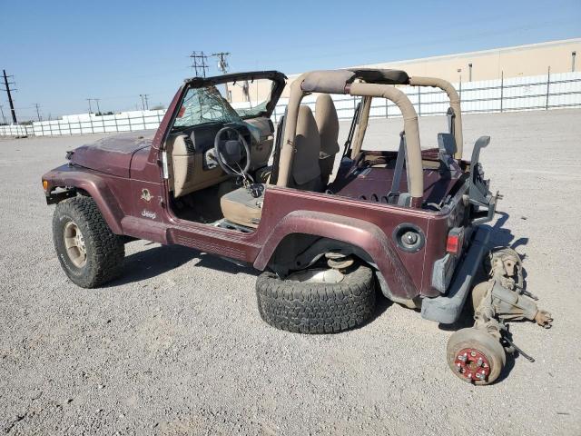 JEEP WRANGLER / 2002 maroon  gas 1J4FA59S72P706380 photo #3