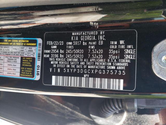 2023 KIA TELLURIDE 5XYP3DGCXPG375735