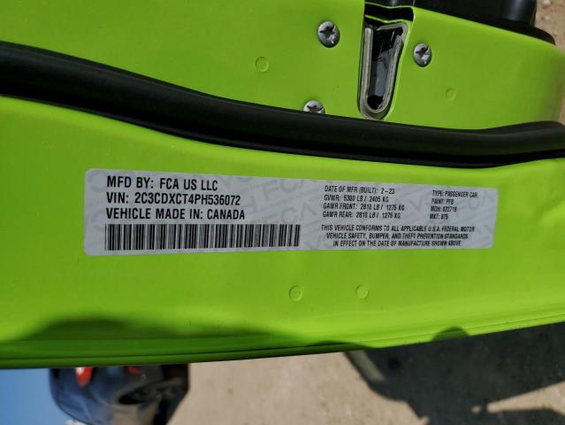2023 DODGE CHARGER R/ - 2C3CDXCT4PH536072