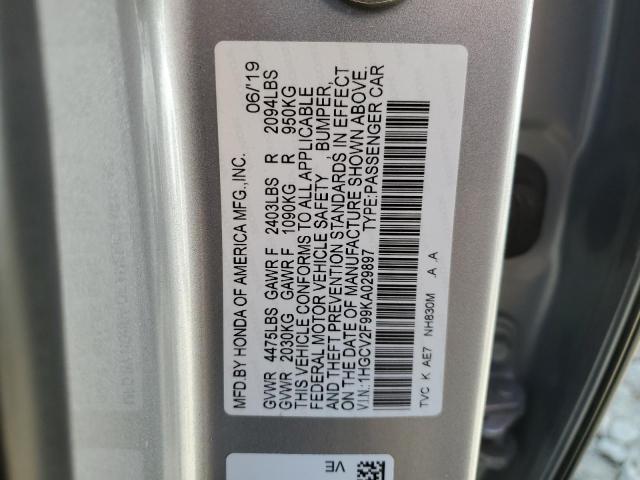 2019 HONDA ACCORD TOU - 1HGCV2F99KA029897