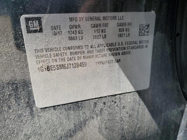 2018 CHEVROLET CRUZE LT - 1G1BE5SM6J7128459