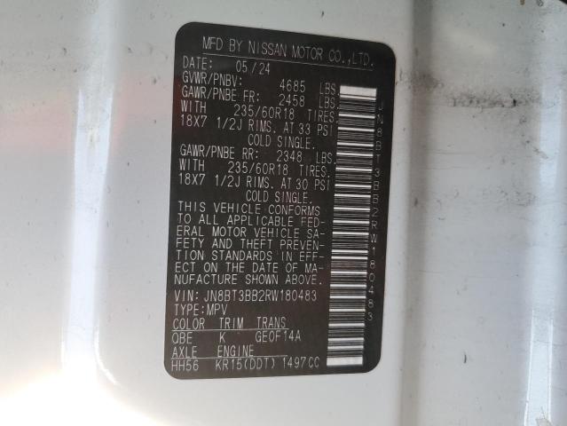 2024 NISSAN ROGUE SV - JN8BT3BB2RW180483
