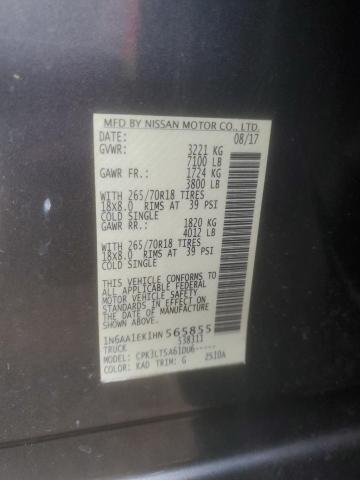2017 NISSAN TITAN S - 1N6AA1EK1HN565855