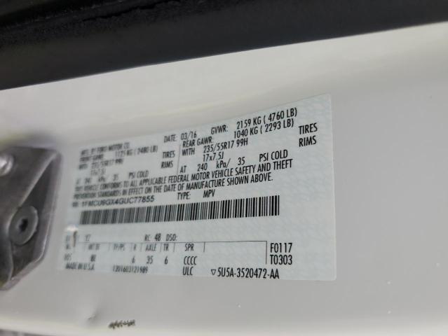 2016 FORD ESCAPE SE - 1FMCU9GX4GUC77855
