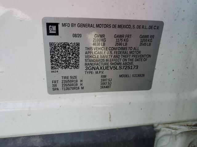 2020 CHEVROLET EQUINOX LT 3GNAXUEV5LS725173