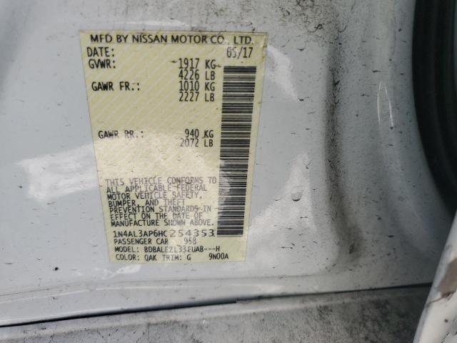 2017 NISSAN ALTIMA 2.5 1N4AL3AP6HC254353