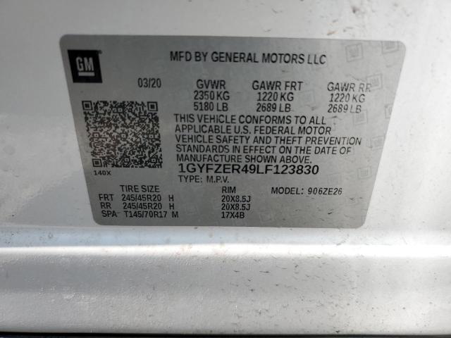 2020 CADILLAC XT4 SPORT 1GYFZER49LF123830