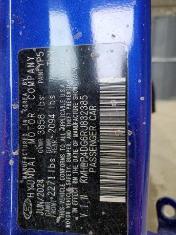 2024 HYUNDAI ELANTRA LI KMHLP4DG6RU832385