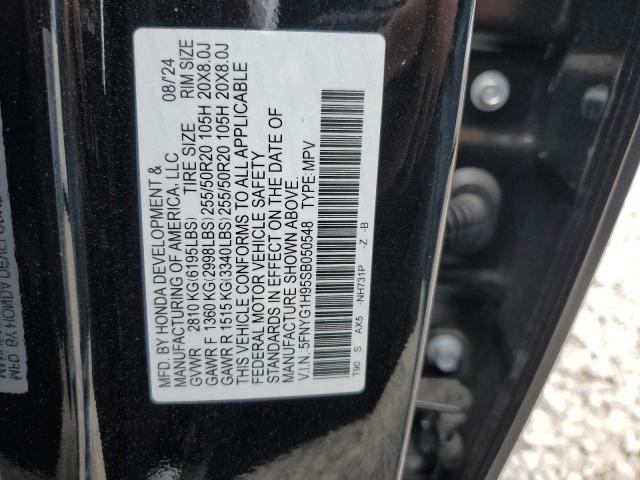 2025 HONDA PILOT BLAC 5FNYG1H95SB050548