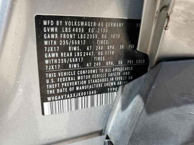 2018 VOLKSWAGEN TIGUAN LIM WVGAV7AXXJK001040